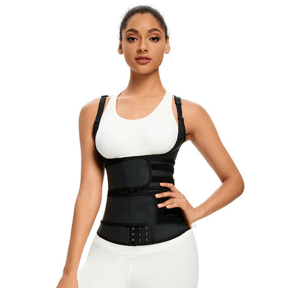 Sports Shaping Latex Body Shaping Top Double Velcro