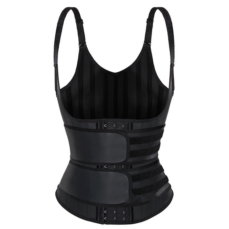 Sports Shaping Latex Body Shaping Top Double Velcro